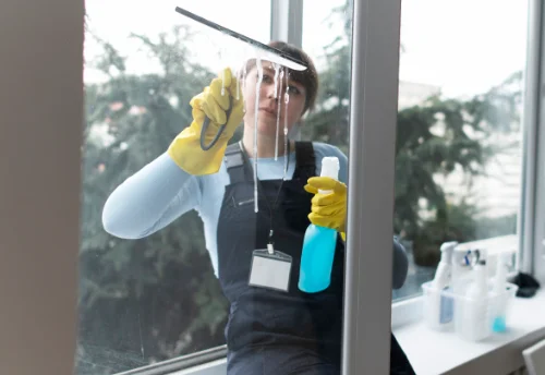 Nettoyage de vitres intérieures et extérieures à la Bastide